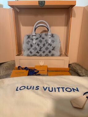 Louis Vuitton Gray Monogram Mink 20’ Speedy